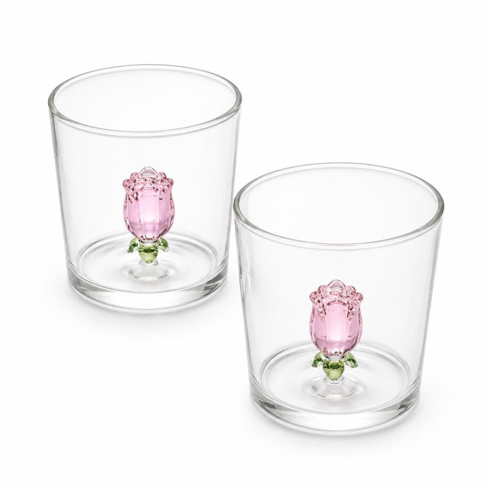Dimensional Rose Glass