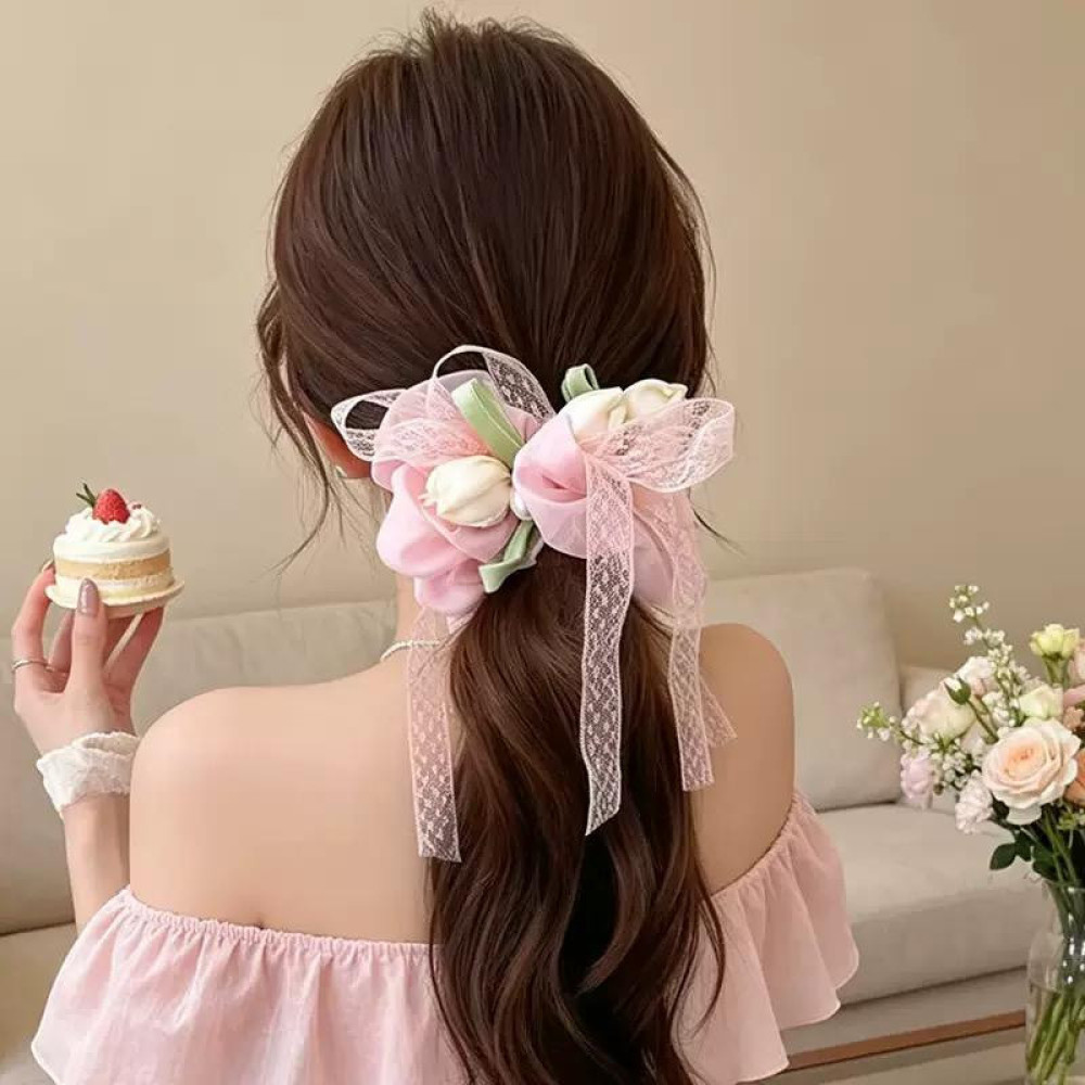 Flower Scrunchies