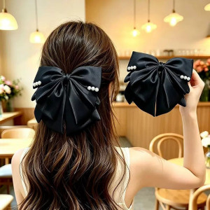 Black Bow Clip