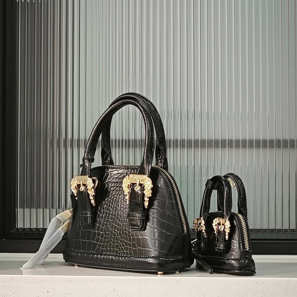 2PCS Crocodile Pattern Handbag Set