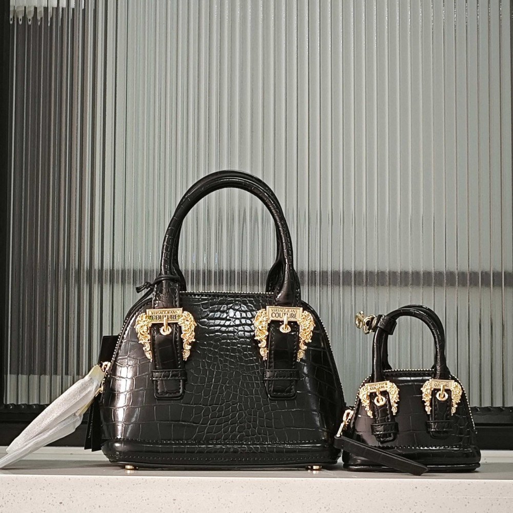 2PCS Crocodile Pattern Handbag Set