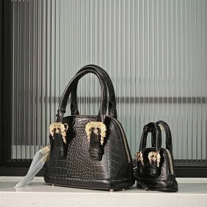 2PCS Crocodile Pattern Handbag Set