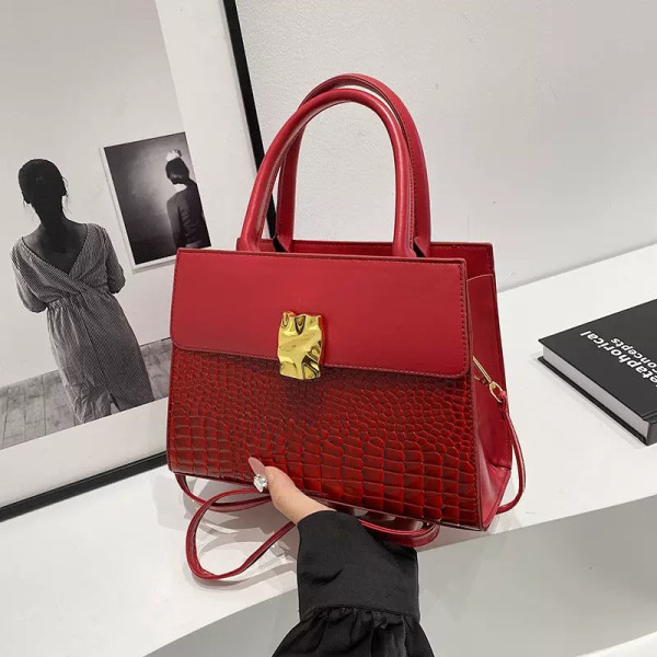 334CA--Mixed-handbags-Red