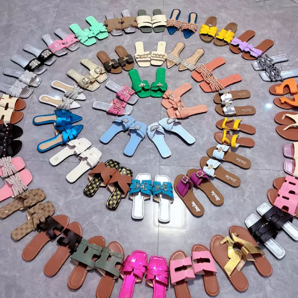 Mixed Sandals(Flat shoes)