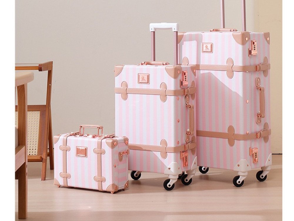 Vintage Stripped Luggage