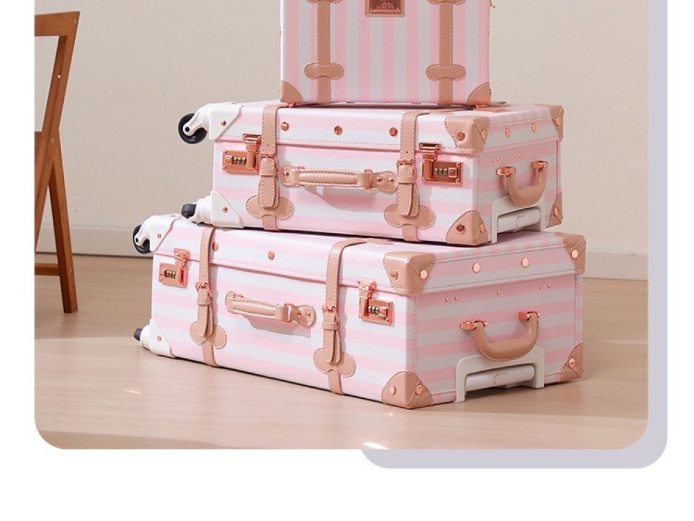 Vintage Stripped Luggage