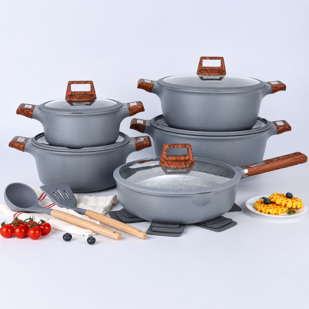 Coated Bottom Cookware set