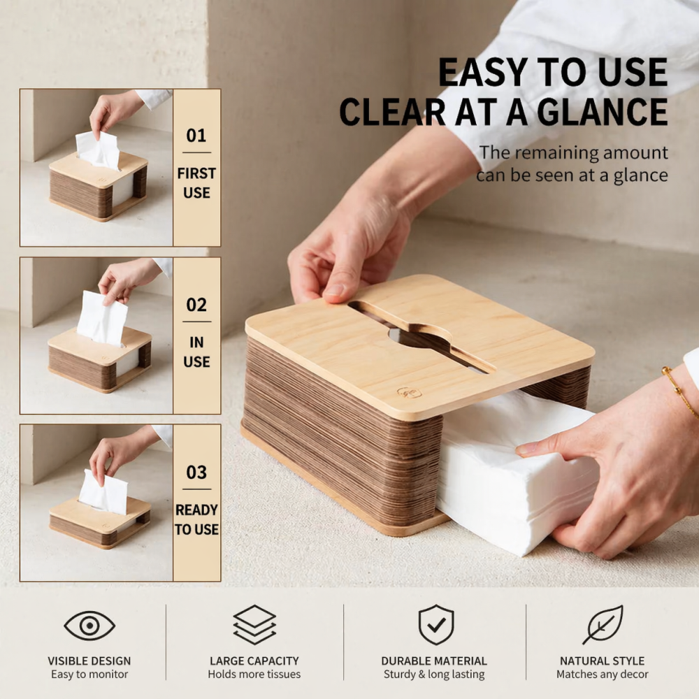 Bamboo Tissue Box