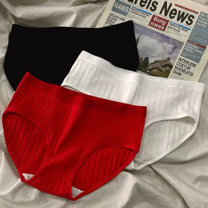 Big Size Cotton Mid Waist Panties