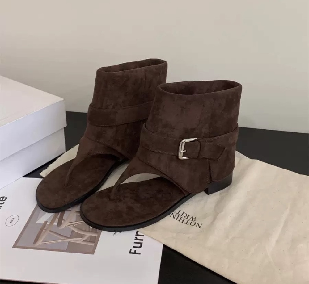 Soft Leather Thong Sandals