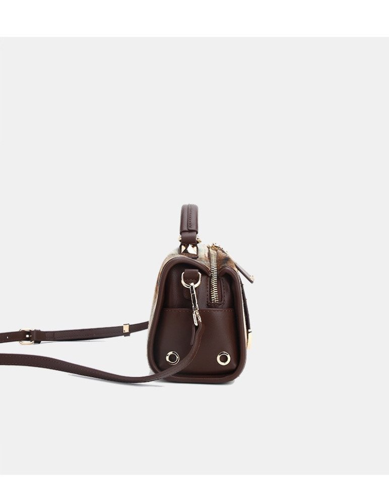 Plaid Boston Handbag