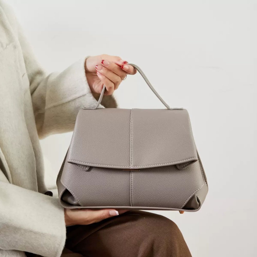 Lychee Leather Handbag