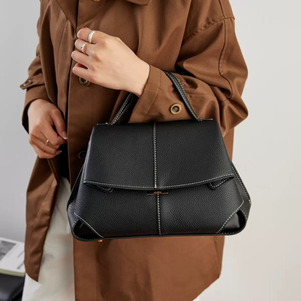 Lychee Leather Handbag