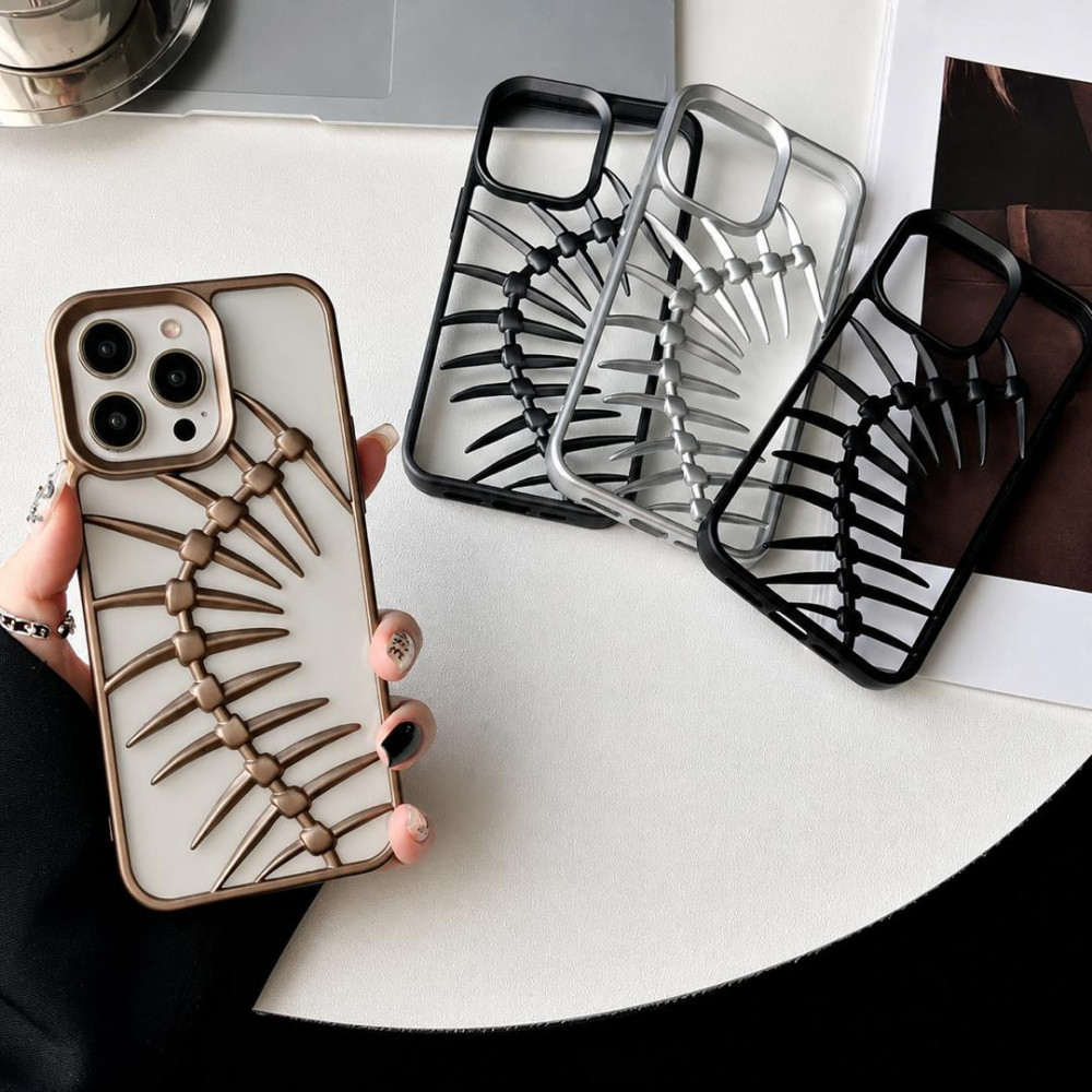 Fish Bone Pattern Phone Case